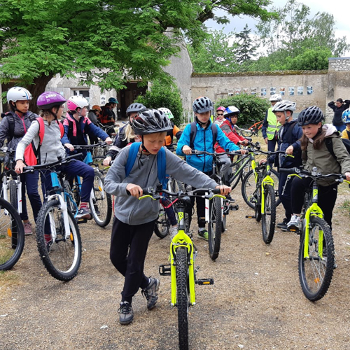 Sortie scolaire et sportive (vtt) pour les calsses de CM1 et CM2